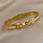 Aurielle Glint – Gold-Plated Diamond Inlay Bracelet