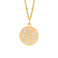 Coralia Charm – Golden Coral Bead Necklace
