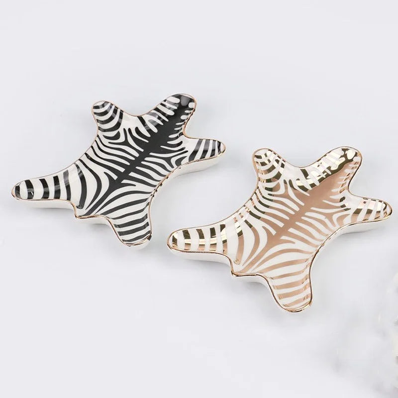 Eloise Safari - Elegant Hand Painted Zebra Jewelry Holder
