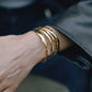 Lunara Bold – Minimalist Four-Layer Cuff Bracelet