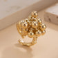 Ophelia Bloom – Rose Gold Floral Women’s Ring