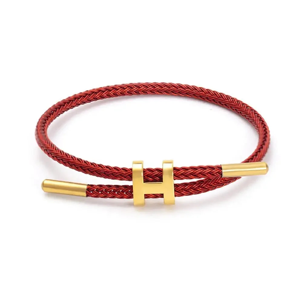 Premium H-Buckle Rope Chain Bracelet