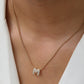 Lettavelle – Dainty Gold-Plated Zircon Initial Pendant Necklace