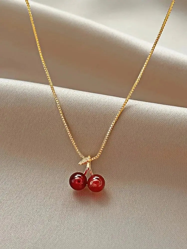 Calista Berry – Cherry Pendant Necklace