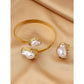 Luna Grace – Pearl Ring & Bracelet Set