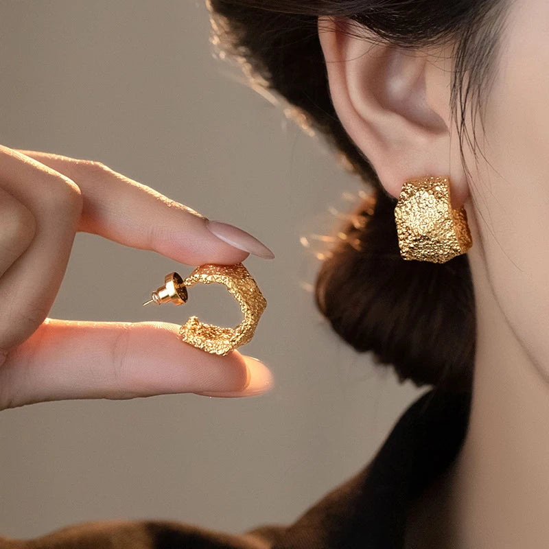 Lorelei Spark – Unique Geometric Statement Earrings