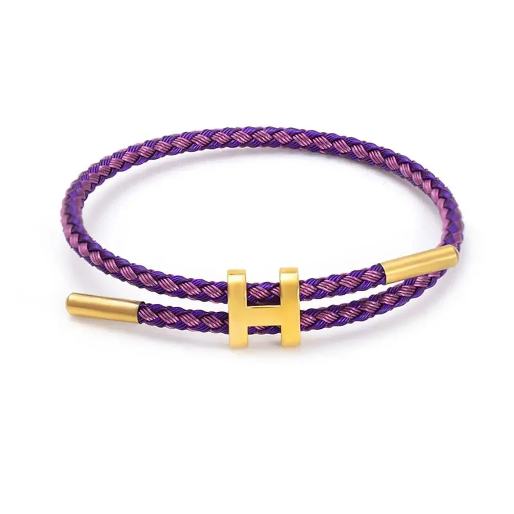 Premium H-Buckle Rope Chain Bracelet