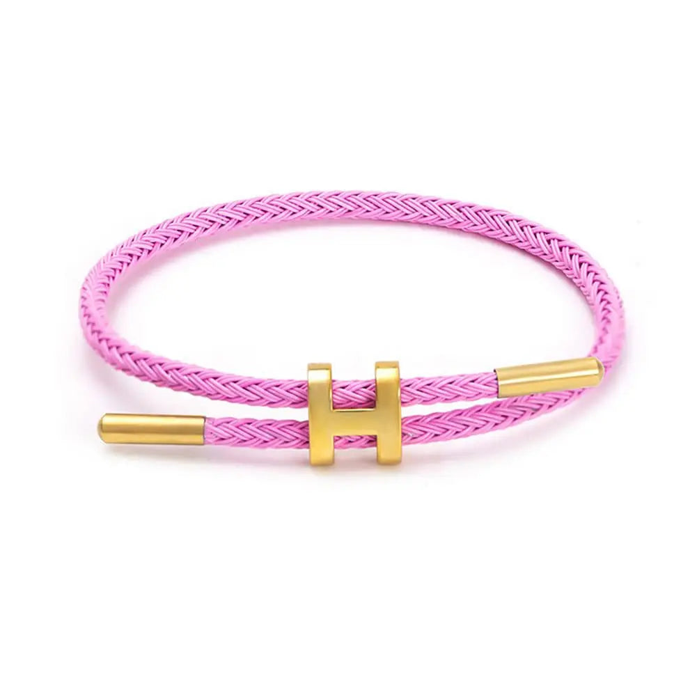 Premium H-Buckle Rope Chain Bracelet