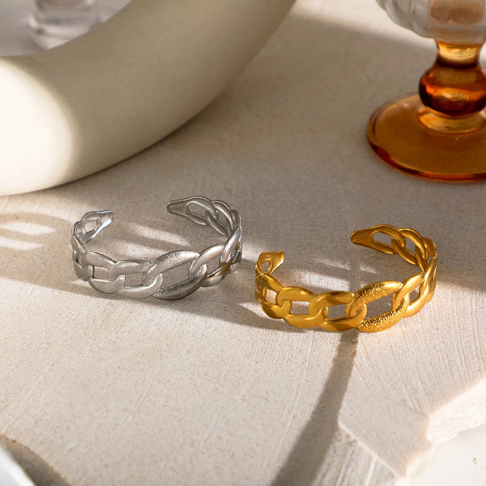 Aurielle Link – Gold Plated Chain Bracelet