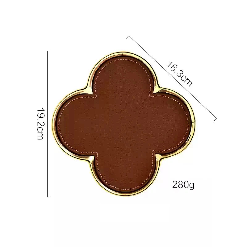 Bianca Aura – Refined Leather & Ceramic Jewelry Display Tray