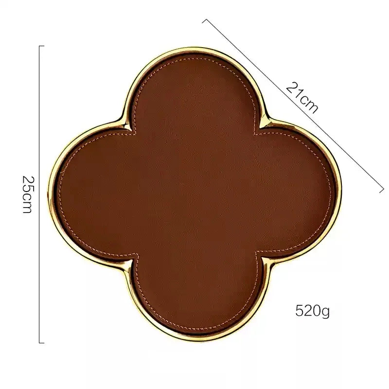 Bianca Aura – Refined Leather & Ceramic Jewelry Display Tray