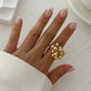Ophelia Bloom – Rose Gold Floral Women’s Ring