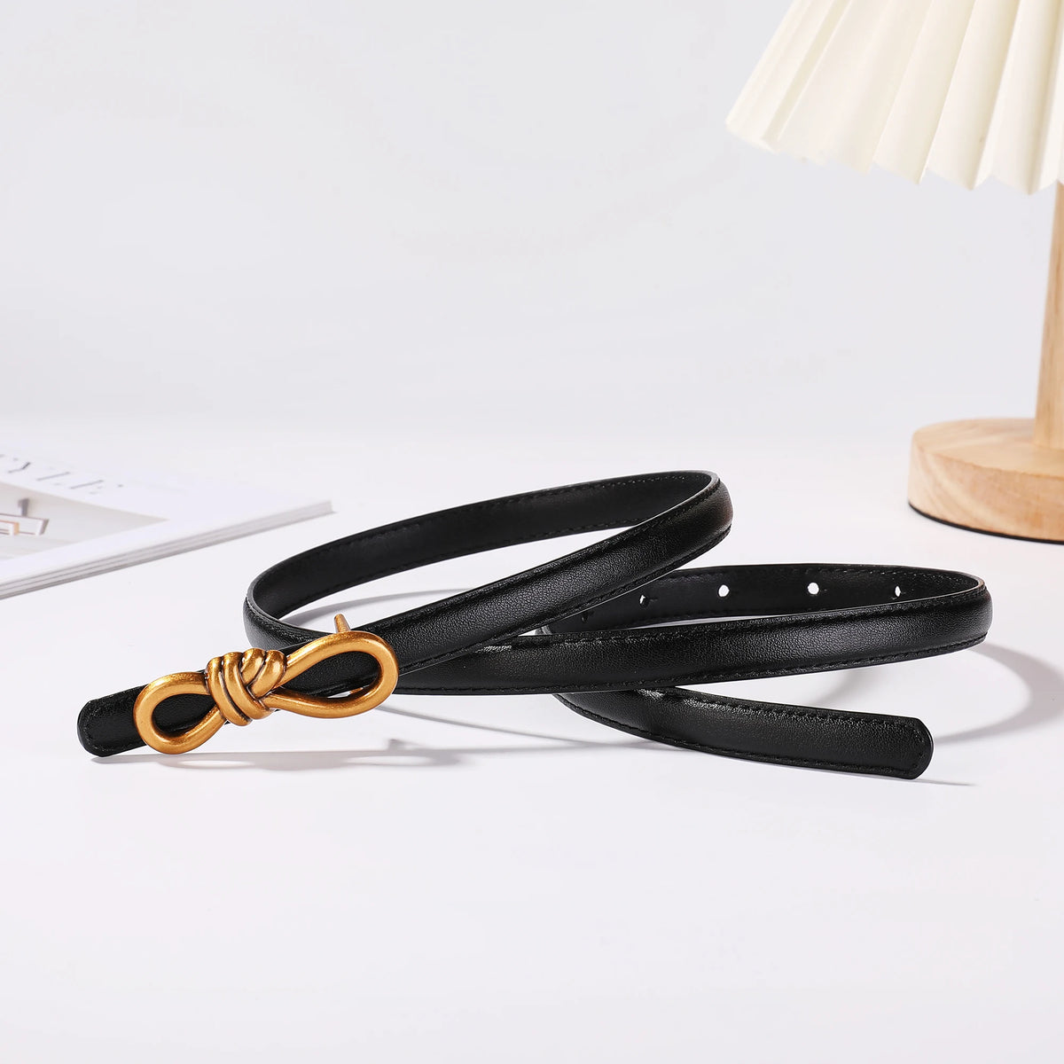Amara Luxe – Thin Corset-Style Leather Belt