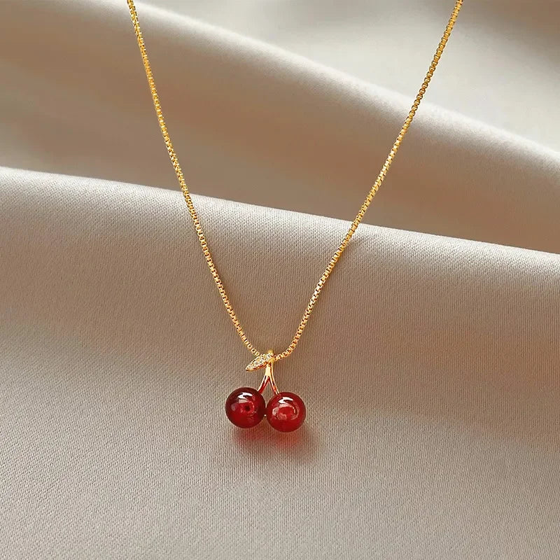 Calista Berry – Cherry Pendant Necklace