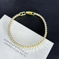 Zircona Luxe – 4mm Gold & Silver Tennis Bracelet