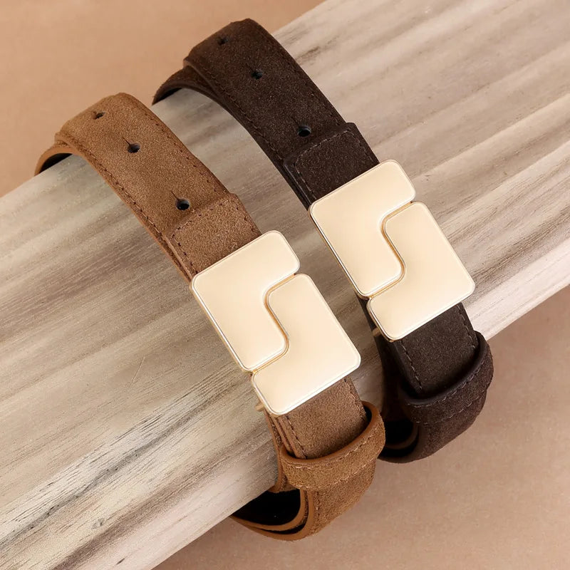 Isadora Belle – Suede Leather Waist Belt