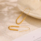 Lunaris Pin – 18K Gold Minimalist Hoop Earrings