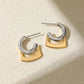 Aurivelle Duo – Mixed Gold & Silver Hoop Earrings