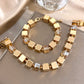 Ravienne – Bold Sculptural Gold Necklace & Bracelet