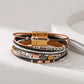 Seraphina Charm - Multi Layer Handmade Leather Bracelet