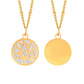 Coralia Charm – Golden Coral Bead Necklace